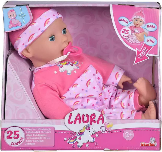 Simba Păpușă Bebe Laura 38 cm