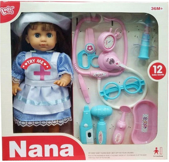 Zita Toys Σετ με Μωρό Κούκλα Τραγουδαει