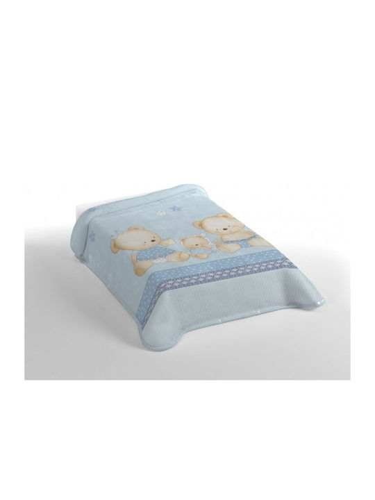 Belpla Blanket Spanish Nursery Swaddling Blankets Ster 663 Beige Beige 80x90cm