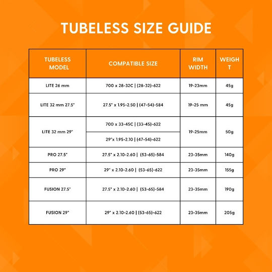 Tannus Tubeless Lite 26mm Tire Puncture Protection