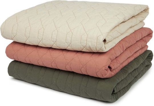 Nobodinoz Decke Kinderbett Wabi-Sabi Waffel Beige 100x135cm