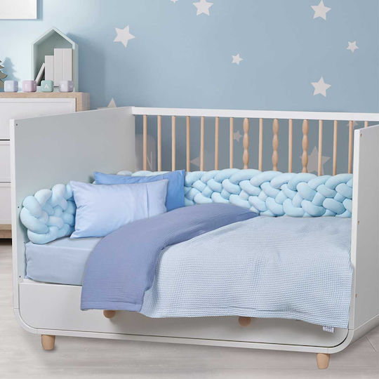 Das Home Одеяло Детски пелени за пелени Relax Синьо Light Blue 80x110см.