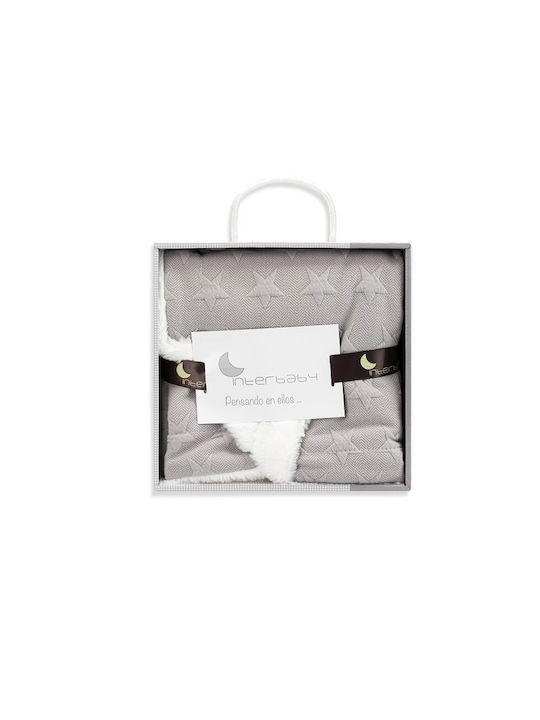 Interbaby Blanket Nursery Swaddling Blankets Universo Fleece Gray 80x110cm