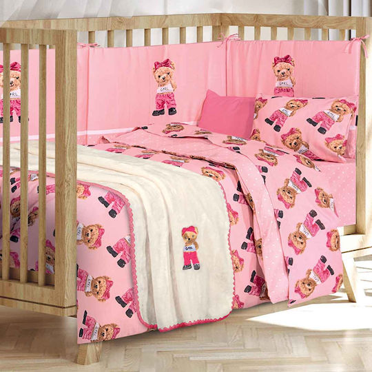 Greenwich Polo Club Decke Wickeltücher für Kinderzimmer Essential Baby 8839 Samt Rosa 80x110cm