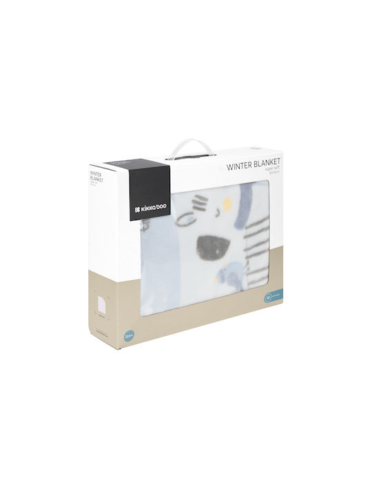 Kikka Boo Κουβέρτα Κούνιας Friends Fleece Γαλάζια 110x140εκ.
