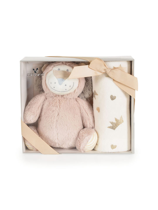Cangaroo Blanket Nursery Swaddling Blankets Lion Fleece Beige 75x90cm