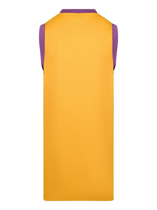 Καλοκαιρινό Mini Αθλητικό Φόρεμα Αμάνικο Orange / Purple