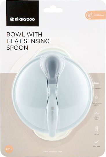 Kikka Boo Heat Sensing Spoon от Пластмаса Сив 2бр
