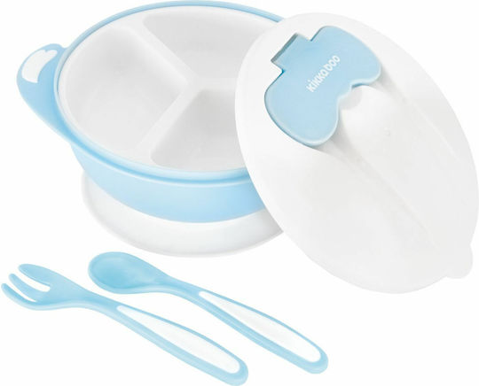 Kikka Boo Baby Food Container Set 4in1 made of Plastic Light Blue Blue 3pcs