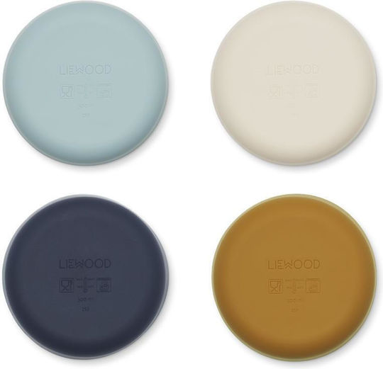 Liewood Παιδικό Μπωλ Φαγητού Iggy από Σιλικόνη Sea Blue Multi Mix 4τμχ