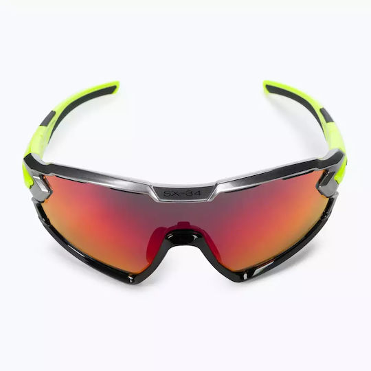 Casco Cycling Glasses with Black Frame & Mirror / Polarized / Photochromic Lenses