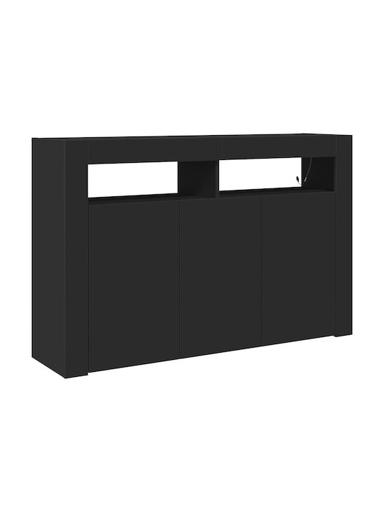 Μπουφές Black Wood 116x30x75cm