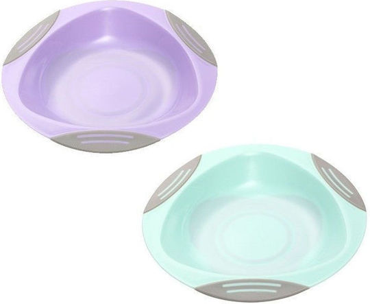 Babyono Baby Food Bowl Be Active made of Plastic Blue