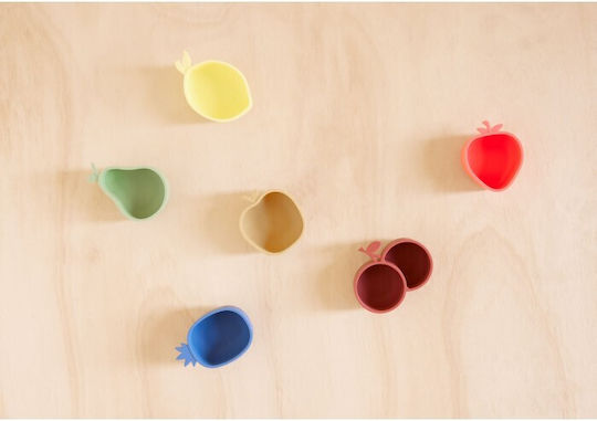 OYOY Baby Food Bowl made of Silicone Red 2pcs