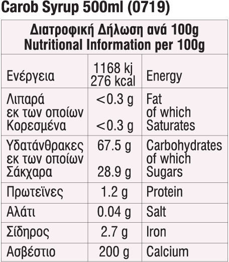 Naturel Χαρουπόμελο 250ml