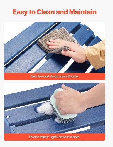 Stool Outdoor Blue 47.5x48x35cm