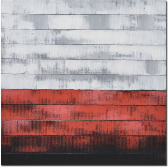 InTheBox Murus Red on Canvas 82x82 cm