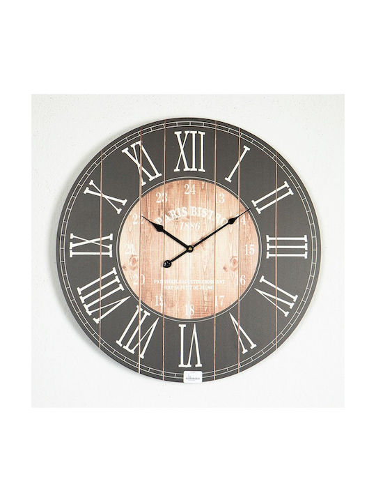 Wanduhr Hölzernes Schwarz Ø58.2cm