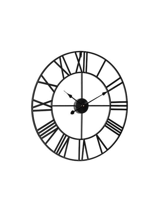 Wall Clock Black Ø60cm