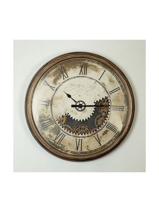 Ceas de Perete Plastic Bronz Ø76cm