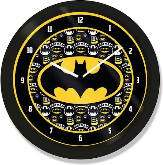 Pyramid International Batman Ceas de Perete Plastic Negru Ø24.5cm
