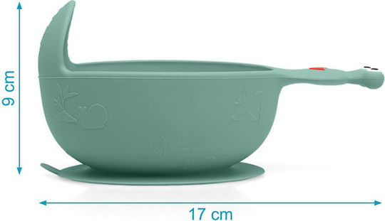 Kiokids Kiokids Baby Food Bowl Snail Made of Silicone Green