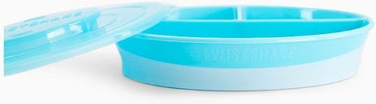 Twistshake Baby Food Plate Plate Pastel Blue 6m+ made of Plastic Blue