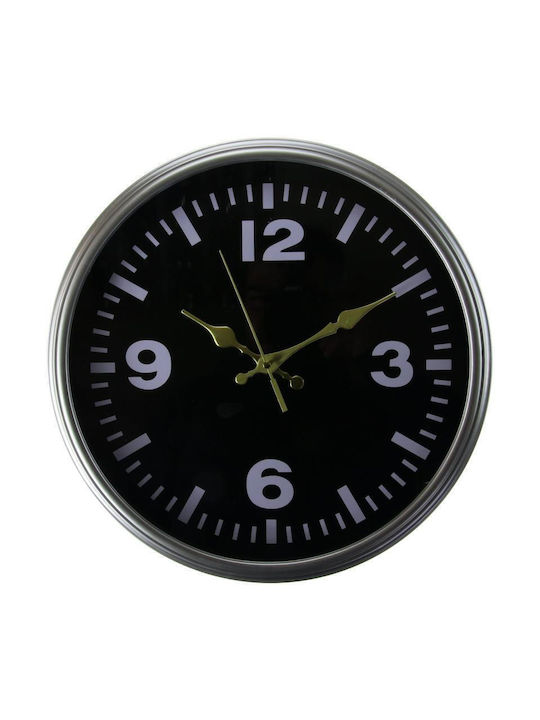 Viosarp Vintage Metallic Silver Wall Clock Ø35cm