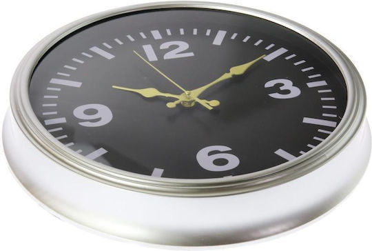 Viosarp Antike Metallische Wanduhr Mit Silbernem Ø35cm