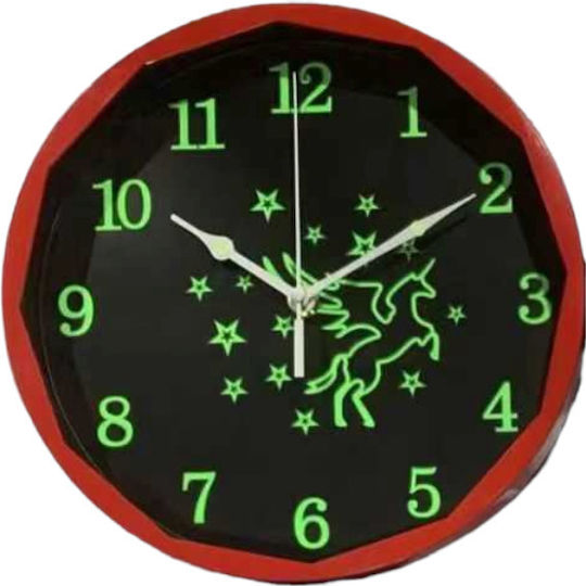 Wall Clock Plastic Black Ø26cm Wall Clock Plastic Black Ø26cm