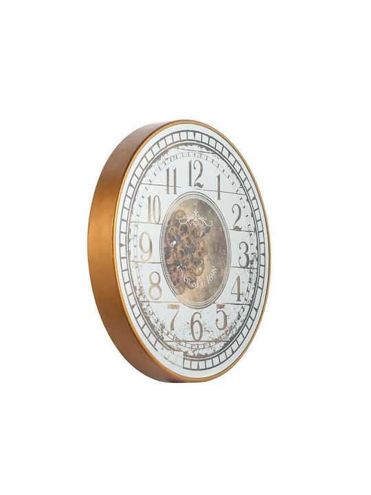 Artekko Antique Wall Clock Metallic Bronze Ø81.79cm