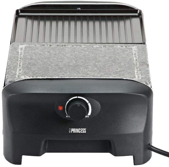 Princess Tabletop Electric Grill Raclette Grill and Smooth Plate 1200W with Adjustable Thermostat 42cmx21cmcm