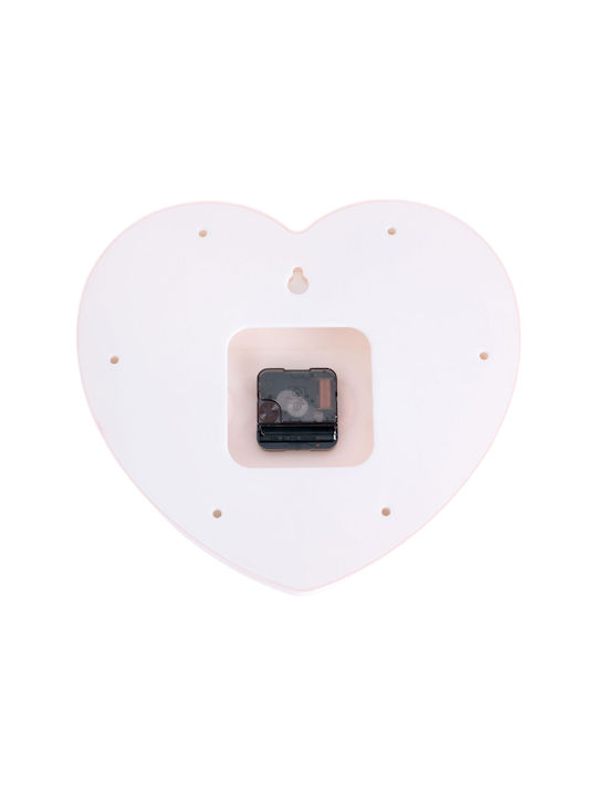 Karlsson Wall Clock Plastic Pink 6.2x27cm