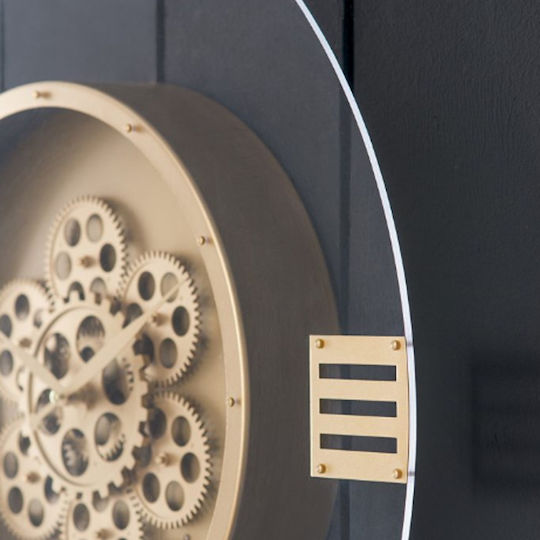 Artekko Wall Clock Metallic Gold Ø60cm