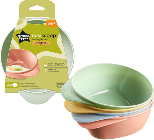 Tommee Tippee Παιδικό Μπωλ Φαγητού από Πλαστικό Explora 4τμχ