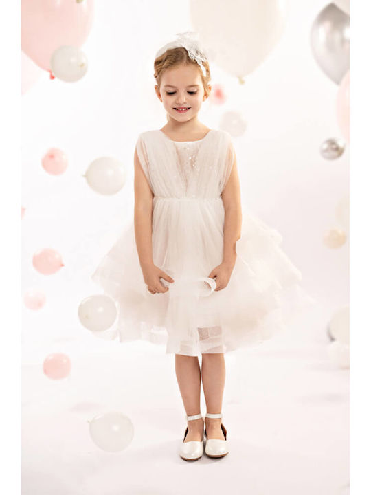 Baby Bloom Weißes Taufkleid aus Tüll