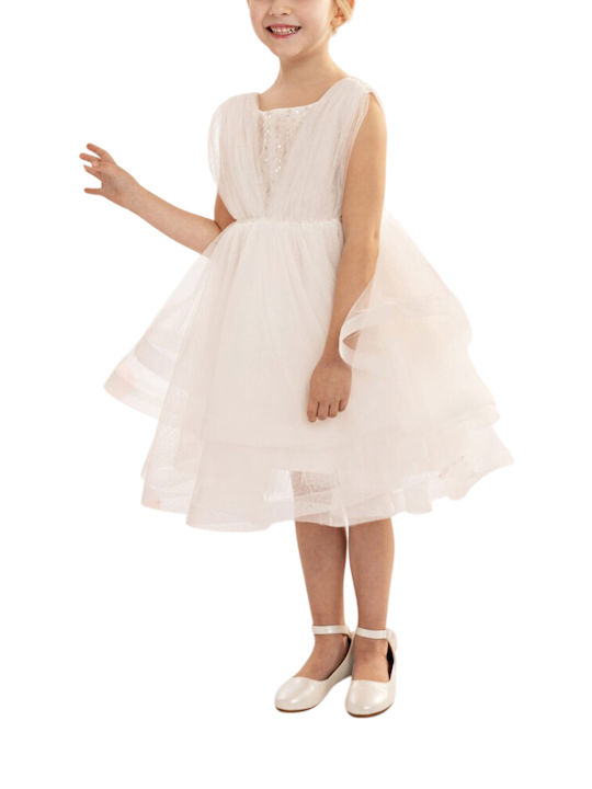 Baby Bloom Weißes Taufkleid aus Tüll