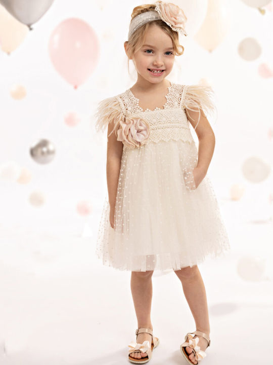 Baby Bloom Ecru Baptism Dress made of Lace