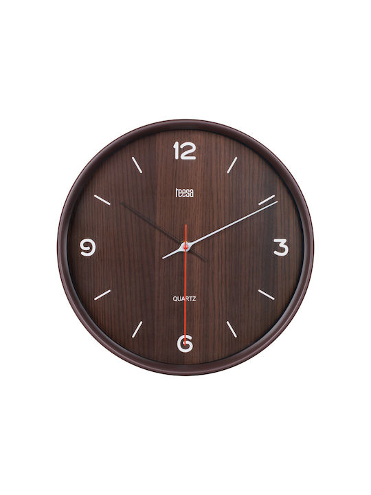 Teesa Wanduhr Kunststoff Bronze Ø30cm