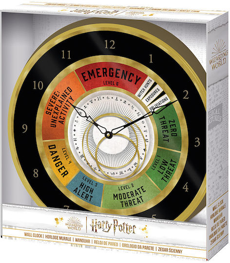 Pyramid International Wizarding World Emergency Fantastic Ρολόι Τοίχου Πλαστικό Πολύχρωμο Ø25cm