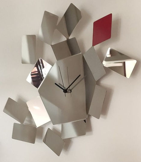 Alessi La Stanza Dello Scirocco Стенен часовник Металик Silver 46x33.5см