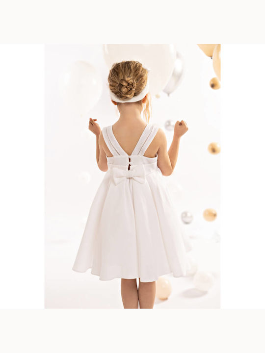 Baby Bloom Alb Rochie de Botez