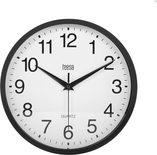 Teesa Wanduhr Schwarz