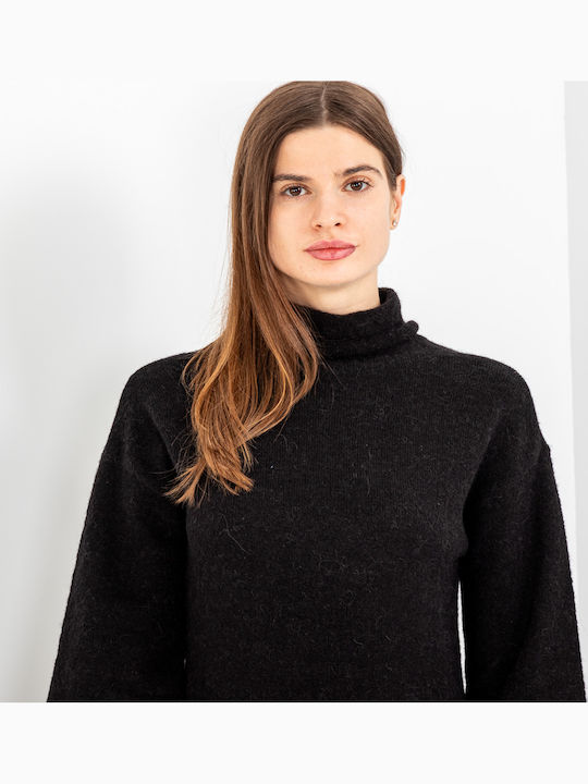 Midi Φόρεμα Πλεκτό Black