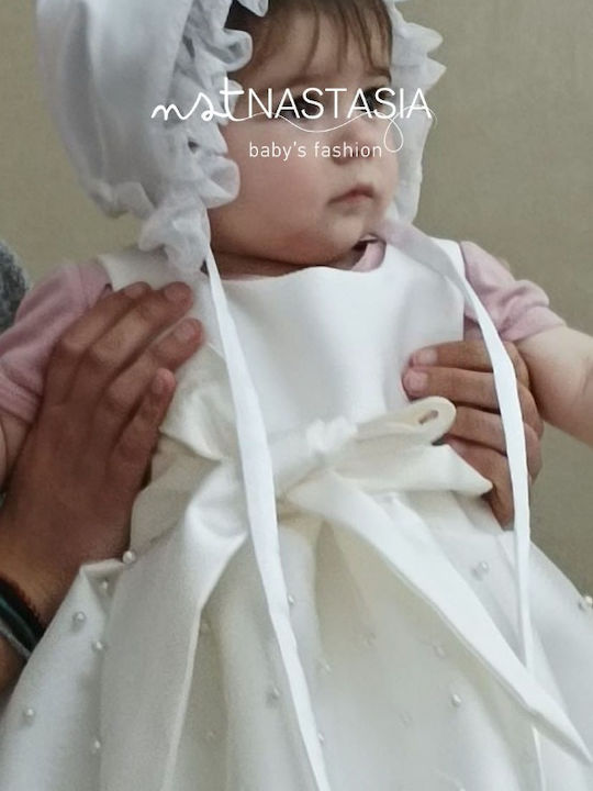 Nst Nastasia White Baptism Hair Accessory