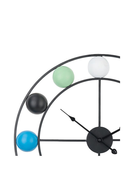 Beliani Mehrfarbige Wanduhr Ø56cm