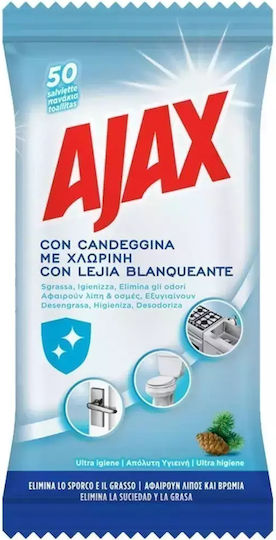 Ajax Cleaning Pads General Use Disinfectant - Chlorine 50pcs