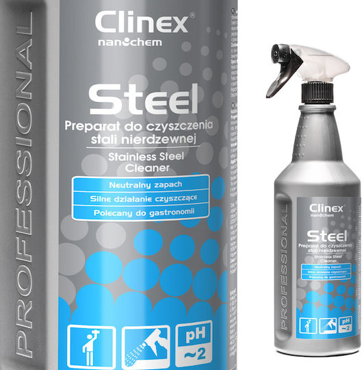 Clinex Spray de Curățare pentru Suprafețe din Inox 1x1l