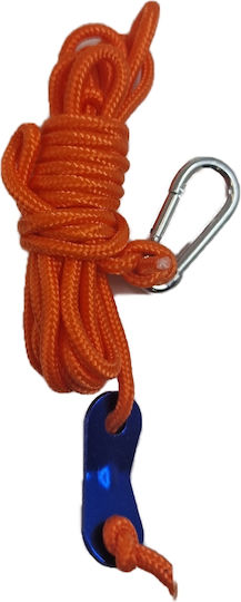 Metal Pegs Ropes Set of 2 Pieces for Additional Securing of Umbrellas Tents Solart 2517
