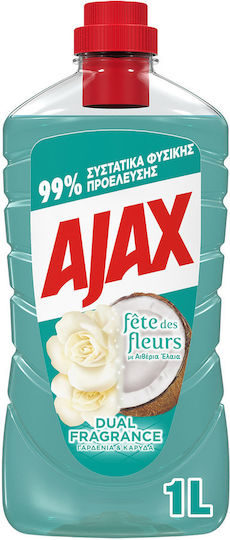Ajax Fete Des Fleurs Cleaning Liquid General Use Γαρδένια & Καρύδα 1lt